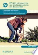 Libro de Intervención Con Familias De Personas Con Discapacidad. Ssce0111