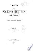 Libro de Anales De La Sociedad Científica Argentina