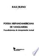 Libro de Poesía Hispanoamericana De Vanguardia