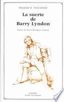 Libro de La Suerte De Barry Lyndon