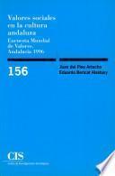 Libro de Valores Sociales En La Cultura Andaluza