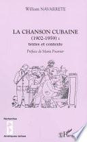 Libro de La Chanson Cubaine (1902 1959)