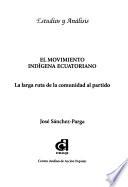 Libro de El Movimiento Indígena Ecuatoriano