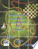 Libro de Contribucionesn Cientificas En Memoria Del Profesor Dr. Jesus Soto Torres