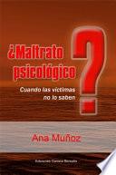 Libro de ¿maltrato PsicolÓgico