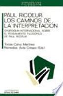 Libro de Paul Ricoeur