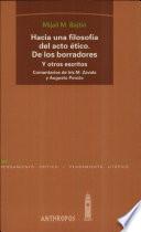 Libro de Hacia Una Filosofía Del Acto ético