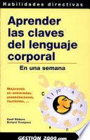 Libro de Aprender Las Claves Del Lenguaje Corporal En Una Semana
