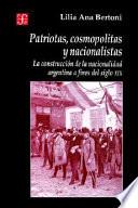 Libro de Patriotas, Cosmopolitas Y Nacionalistas