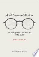 Libro de José Gaos En México: