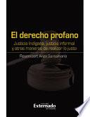 Libro de El Derecho Profano