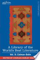 Libro de A Library Of The World S Best Literature Ancient And Modern Vol. X (forty Five Volumes); Colman Dalin