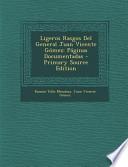 Libro de Ligeros Rasgos Del General Juan Vicente Gomez