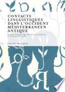 Libro de Contacts Linguistiques Dans L Occident Méditerranéen Antique