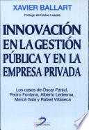 Libro de Innovación En La Gestión Pública Y En La Empresa Privada