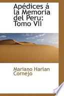 Libro de Apedices A La Memoria Del Peru