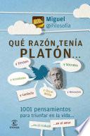 Libro de Qué Razón Tenía Platón