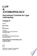 Libro de Law And Anthropology