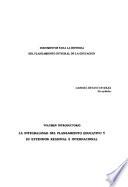 Libro de La Integralidad Del Planeamiento Educativo Y Su Extensión Regional E Internacional