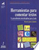 Libro de Herramientas Para Comentar Textos