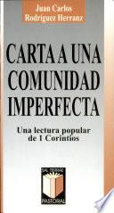 Libro de Carta A Una Comunidad Imperfecta
