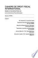 Libro de Cahiers De Droit Fiscal International