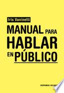 Libro de Manual Para Hablar En Público