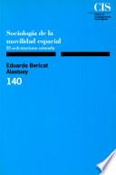 Libro de Sociología De La Movilidad Espacial