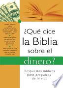 Libro de ¿qué Dice La Biblia Sobre El Dinero?