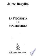 Libro de La Filosofía De Maimónides