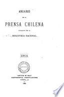 Libro de Anuario De La Prensa Chilena