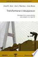Libro de Transformarse O Desaparecer