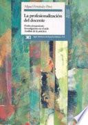 Libro de La Profesionalización Del Docente