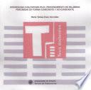Libro de Diferencias Cualitativas En El Procesamiento De Palabras Percibidas De Forma Consciente Y No Consciente
