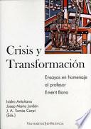 Libro de Crisis Y Transformación. Una Perspectiva De Política Económica