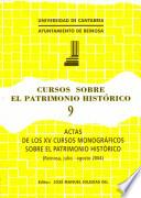 Libro de Actas De Los Xv Cursos Monográficos Sobre El Patrimonio Histórico