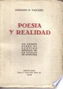 Libro de PoesÍa Y Realidad