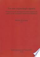 Libro de Por Una Arqueología Agraria