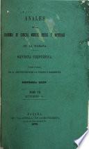 Libro de Anales De La Academia De Ciencias Médicas, Físicas Y Naturales De La Habana