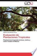 Libro de Evaluación De Plantaciones Tropicales