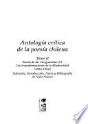Libro de Antología Crítica De La Poesía Chilena