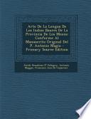 Libro de Arte De La Lengua De Los Indios Baures De La Provincia De Los Moxos