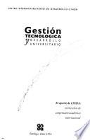 Libro de Gestión Tecnológica Y Desarrollo Universitario