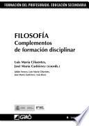 Libro de Filosofía. Complementos De Formación Disciplinar