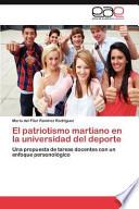 Libro de El Patriotismo Martiano En La Universidad Del Deporte