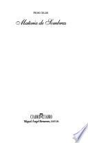 Libro de Materia De Sombras