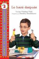 Libro de I Ll Do It Later
