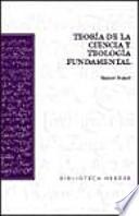 Libro de Teoría De La Ciencia Y Teología Fundamental
