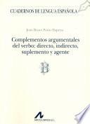 Libro de Complementos Argumentales Del Verbo