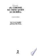 Libro de El Coronel No Tiene Quien Le Escriba De Gabriel García Márquez